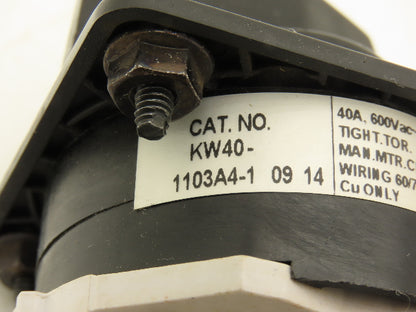 Miller Electro Switch KW40-1103A4-1 Auto Axcess 300 Welder Rotary Cam Switch