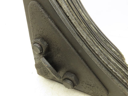 ULINE H1591 Wheel Chocks Laminated Rubber 8" x 8" x  8" Chain Ring Lot of 2