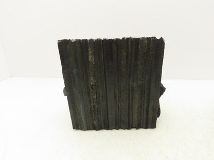 ULINE H1591 Wheel Chocks Laminated Rubber 8" x 8" x  8" Chain Ring Lot of 2