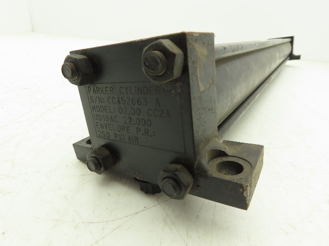 Parker CC2AUS19AC Pneumatic Air Cylinder 2" Bore 22" Stroke 250PSI
