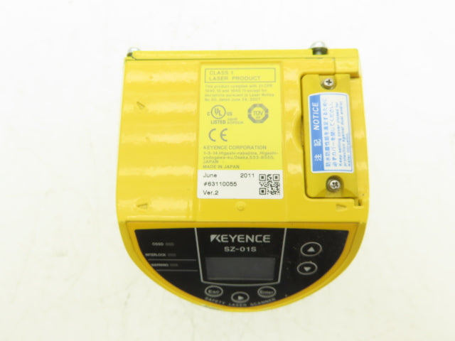 Keyence SZ-01S Safety Laser Scanner 24VDC 9.5W IP65 -10-50°C -READ
