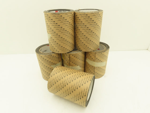 3M 610 Safety Walk Abrasive Grip Tape Black 6" Wide 15' Long  LOT OF 6 ROLLS 90'