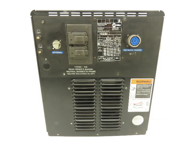 Miller 210479 Auto Axcess 300 Welder Rear Panel Cover Black Steel With Outlets