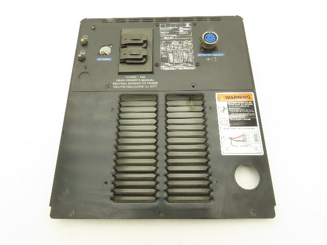 Miller 210479 Auto Axcess 300 Welder Rear Panel Cover Black Steel With Outlets