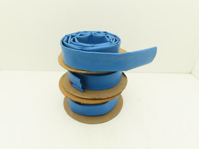 Raychem RNF-100 1-1/2-25'-6 BL Heat Shrink Tubing 2:1 Blue Polyolefin 1.5" x 46'
