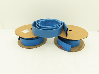 Raychem RNF-100 1-1/2-25'-6 BL Heat Shrink Tubing 2:1 Blue Polyolefin 1.5" x 46'
