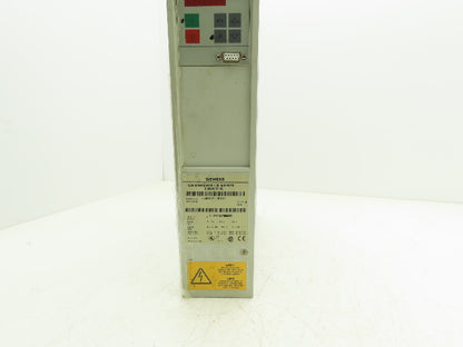Siemens 6SE7021-0TA61 Simovert DC Inverter 510-650VDC In 380-480VAC 0-600Hz Out