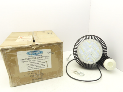 Olympia Lighting HBF-150W LED High Bay Commercial Light Fixture 5500K 120-277V