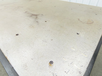 3" Solid Steel Top Welding Table Work Bench 96" x 48" Fabrication Enclosed 36" H