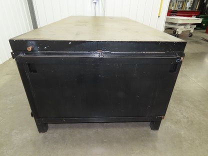 3" Solid Steel Top Welding Table Work Bench 96" x 48" Fabrication Enclosed 36" H