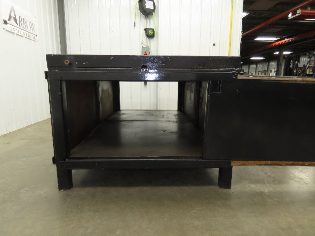 3" Solid Steel Top Welding Table Work Bench 96" x 48" Fabrication Enclosed 36" H