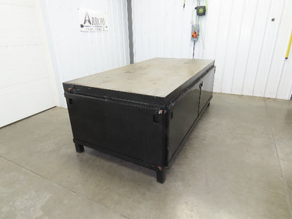 3" Solid Steel Top Welding Table Work Bench 96" x 48" Fabrication Enclosed 36" H