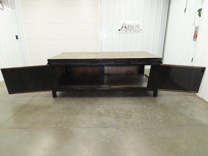 3" Solid Steel Top Welding Table Work Bench 96" x 48" Fabrication Enclosed 36" H