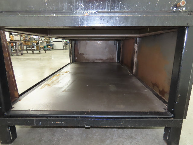 3" Solid Steel Top Welding Table Work Bench 96" x 48" Fabrication Enclosed 36" H