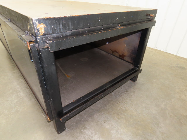 3" Solid Steel Top Welding Table Work Bench 96" x 48" Fabrication Enclosed 36" H