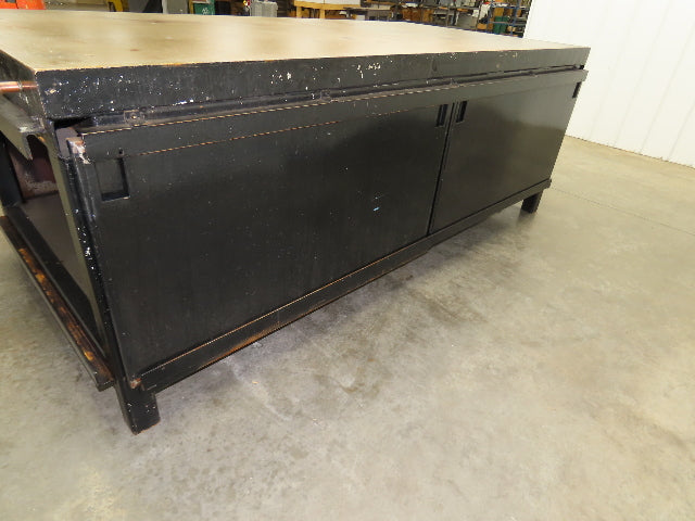3" Solid Steel Top Welding Table Work Bench 96" x 48" Fabrication Enclosed 36" H