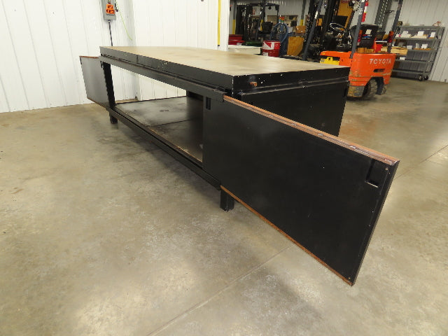 3" Solid Steel Top Welding Table Work Bench 96" x 48" Fabrication Enclosed 36" H