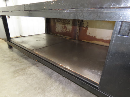 3" Solid Steel Top Welding Table Work Bench 96" x 48" Fabrication Enclosed 36" H
