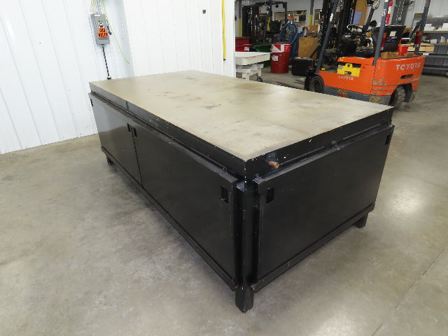 3" Solid Steel Top Welding Table Work Bench 96" x 48" Fabrication Enclosed 36" H