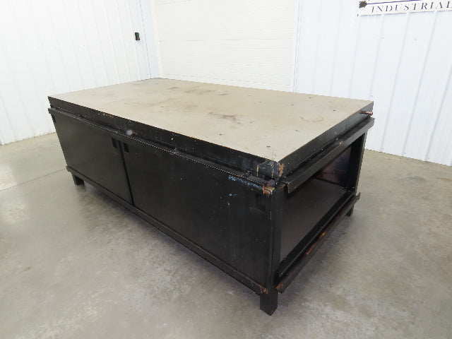 3" Solid Steel Top Welding Table Work Bench 96" x 48" Fabrication Enclosed 36" H