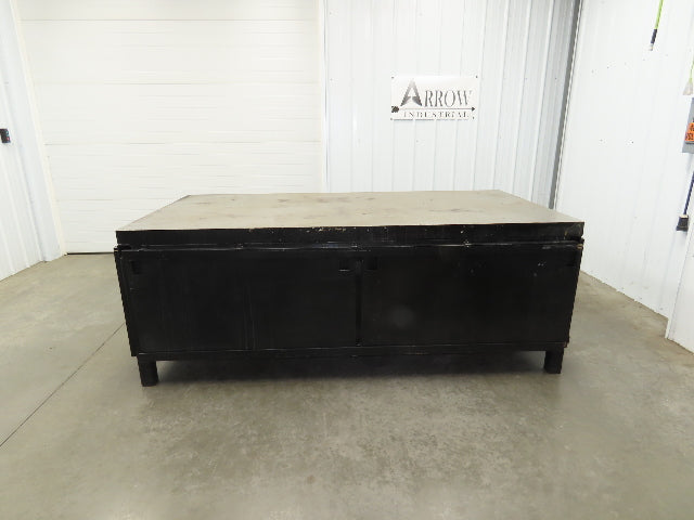 3" Solid Steel Top Welding Table Work Bench 96" x 48" Fabrication Enclosed 36" H