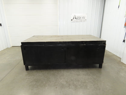 3" Solid Steel Top Welding Table Work Bench 96" x 48" Fabrication Enclosed 36" H