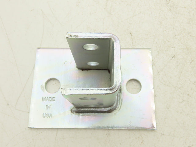 Phoenix P10 0000EG 1-5/8" Steel Post Base Single Channel 2-Hole 4x6" Box of 5