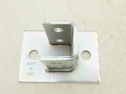 Phoenix P10 0000EG 1-5/8" Steel Post Base Single Channel 2-Hole 4x6" Box of 5