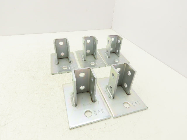 Phoenix P10 0000EG 1-5/8" Steel Post Base Single Channel 2-Hole 4x6" Box of 5
