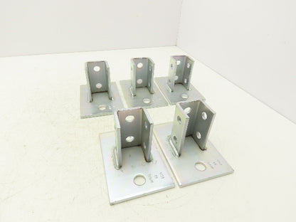 Phoenix P10 0000EG 1-5/8" Steel Post Base Single Channel 2-Hole 4x6" Box of 5