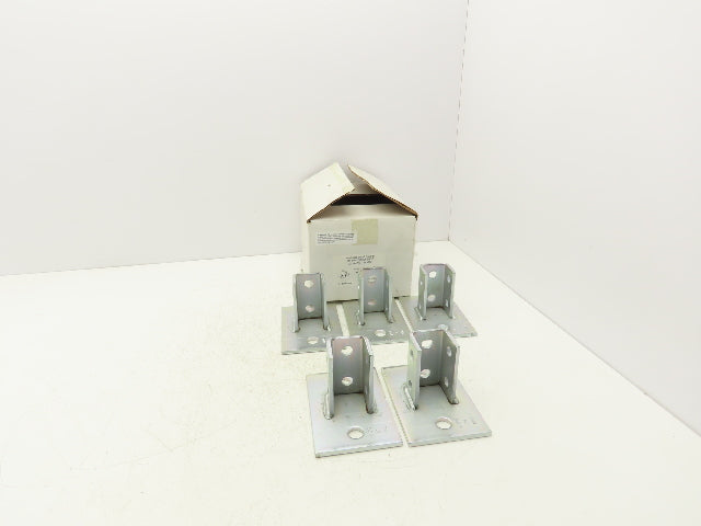 Phoenix P10 0000EG 1-5/8" Steel Post Base Single Channel 2-Hole 4x6" Box of 5