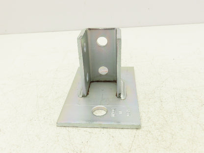Phoenix P10 0000EG 1-5/8" Steel Post Base Single Channel 2-Hole 4x6" Box of 5