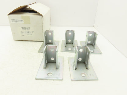 Phoenix P10 0000EG 1-5/8" Steel Post Base Single Channel 2-Hole 4x6" Box of 5