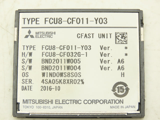 Mazak FCU8-CF011-Y03 Memory Card CFast Mazatrol SmoothX CNC For HMI PC Off I-800