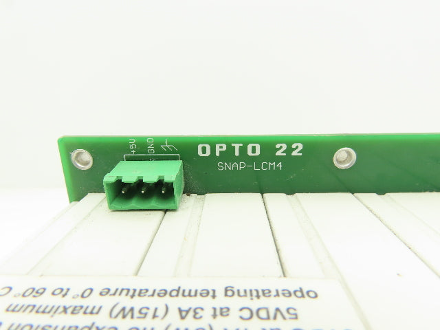 Opto 22 SNAP-LCM4 Controller Unit with Ethernet communication Interface Card