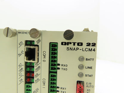 Opto 22 SNAP-LCM4 Controller Unit with Ethernet communication Interface Card