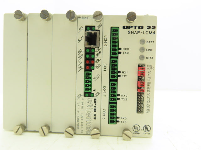 Opto 22 SNAP-LCM4 Controller Unit with Ethernet communication Interface Card
