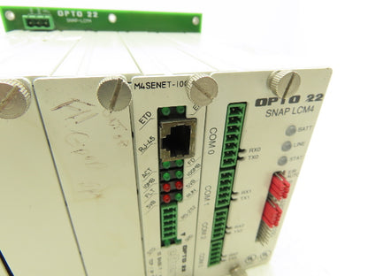 Opto 22 SNAP-LCM4 Controller Unit with Ethernet Interface communication Card