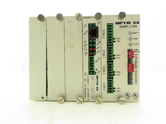 Opto 22 SNAP-LCM4 Controller Unit with Ethernet Interface communication Card