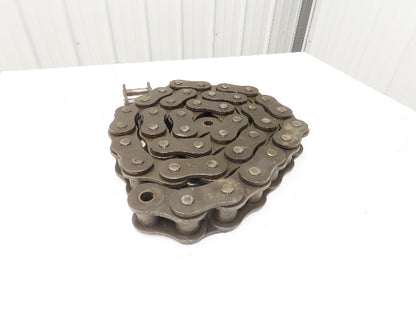 Renold #200 Roller Chain Riveted 2.5"Pitch Single Strand 8' 4"L w/Connector