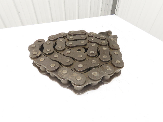 Renold #200 Roller Chain Riveted 2.5"Pitch Single Strand 8' 4"L w/Connector