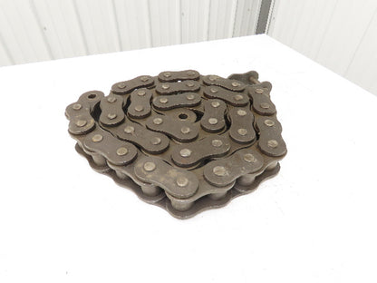 Renold #200 Roller Chain Riveted 2.5"Pitch Single Strand 8' 4"L w/Connector