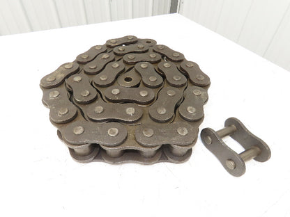 Renold #200 Roller Chain Riveted 2.5"Pitch Single Strand 8' 4"L w/Connector