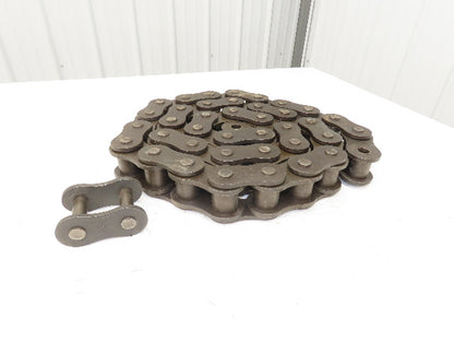 Renold #200 Roller Chain Riveted 2.5"Pitch Single Strand 8' 4"L w/Connector