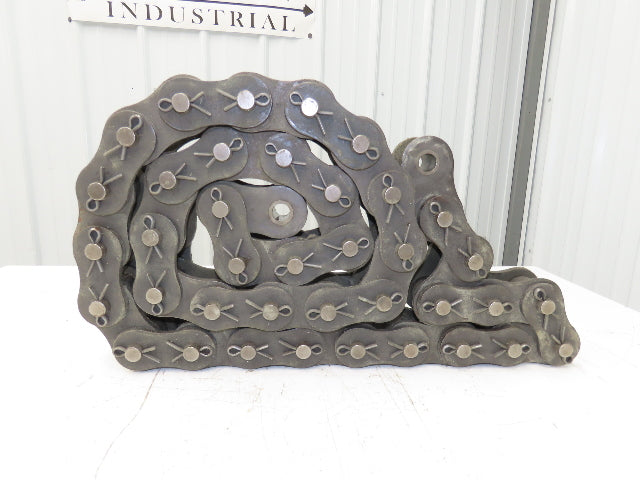 Renold #200 Cottered Roller Chain 2.5"Pitch Single Strand 8' 2"Length