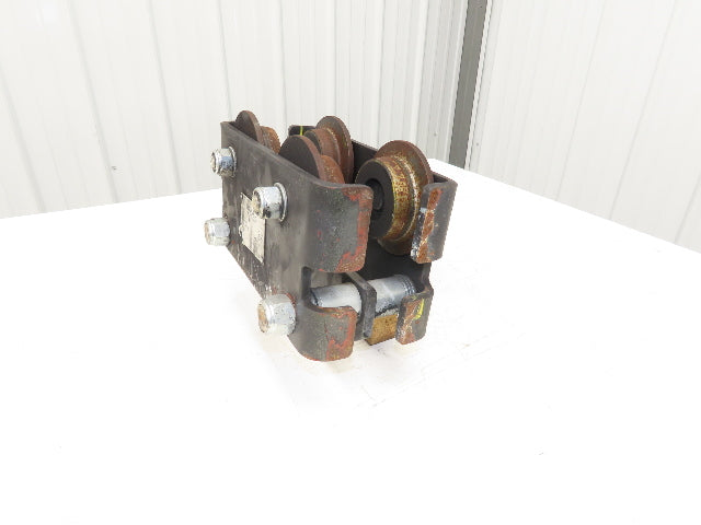 CM CBTP 2-Ton 4000lbs Plain Type Manual Push Trolley 3-1/2" Flange I Beam