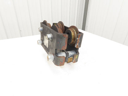 CM CBTP 2-Ton 4000lbs Plain Type Manual Push Trolley 3-1/2" Flange I Beam