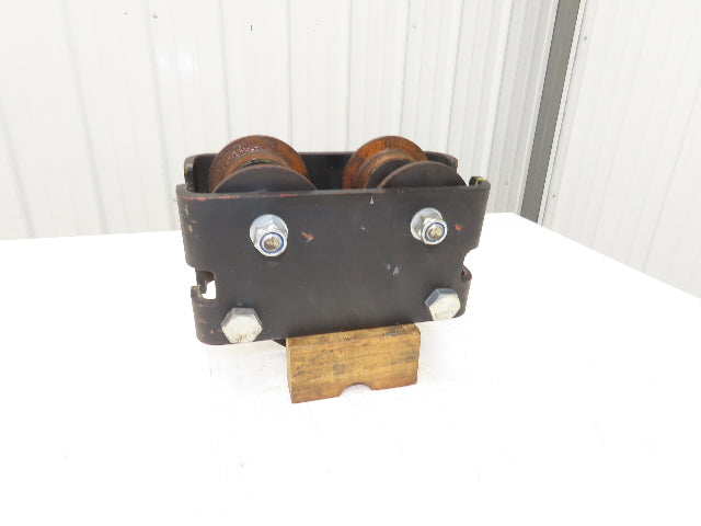 CM CBTP 2-Ton 4000lbs Plain Type Manual Push Trolley 3-1/2" Flange I Beam