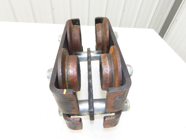 CM CBTP 2-Ton 4000lbs Plain Type Manual Push Trolley 3-1/2" Flange I Beam