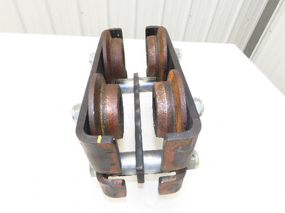CM CBTP 2-Ton 4000lbs Plain Type Manual Push Trolley 3-1/2" Flange I Beam